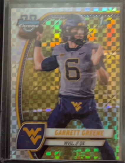 2024 Bowman University Chrome #77 Garrett Greene — front