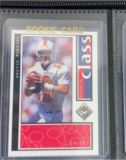 1998 Upper Deck UD Choice #193 Peyton Manning Rookie Card — front