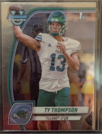 2024 Bowman University Chrome #179 Ty Thompson — front