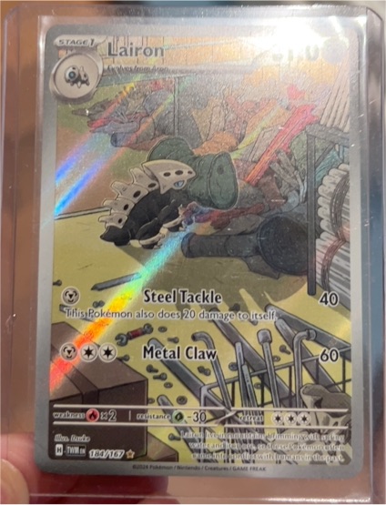 2024 Pokemon Scarlet & Violet Twilight Masquerade #184 Lairon — front