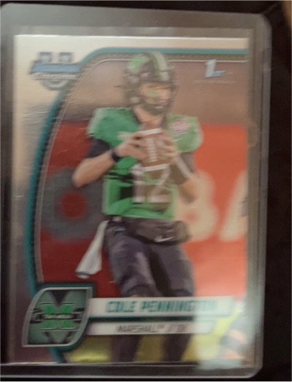 2024 Bowman University Chrome #45 Cole Pennington — front