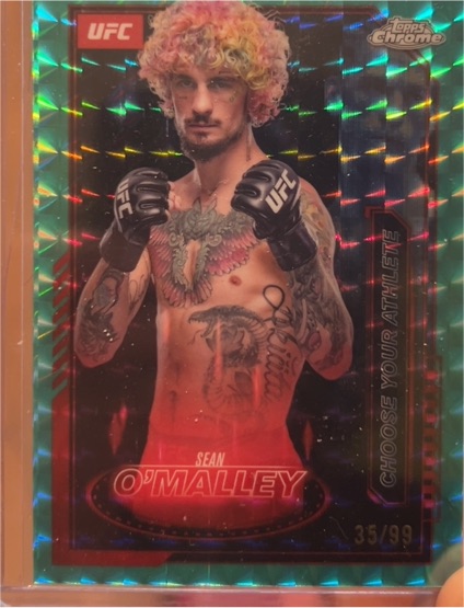 2025 Topps Chrome UFC #MCL-6 Sean O'Malley — front