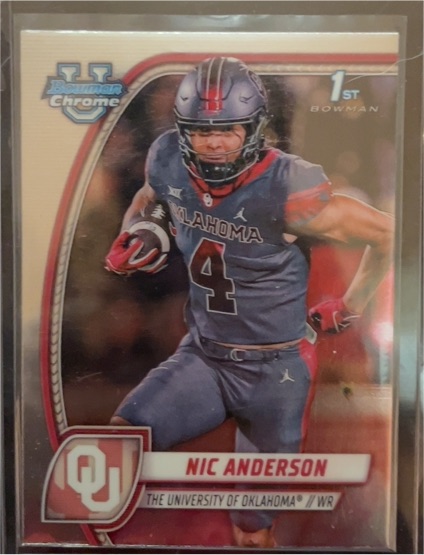 2024 Bowman University Chrome #136 Nic Anderson — front