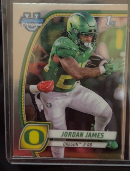 2024 Bowman University Chrome #105 Jordan James — front