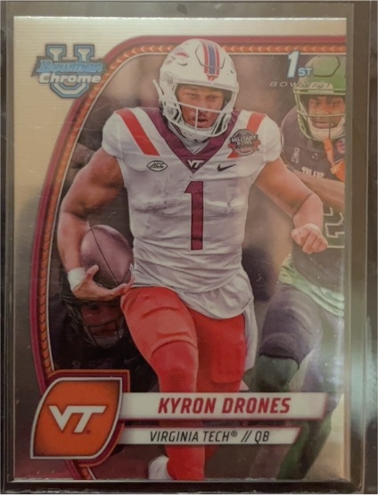2024 Bowman University Chrome #119 Kyron Drones — front