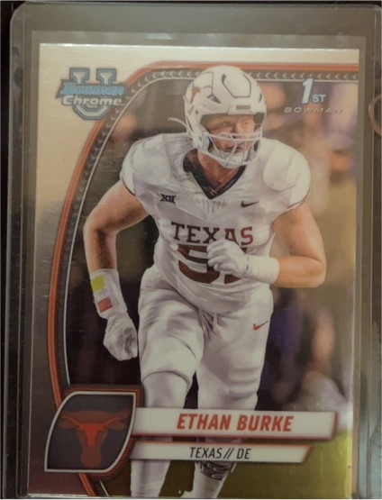 2024 Bowman University Chrome #32 Ethan Burke — front