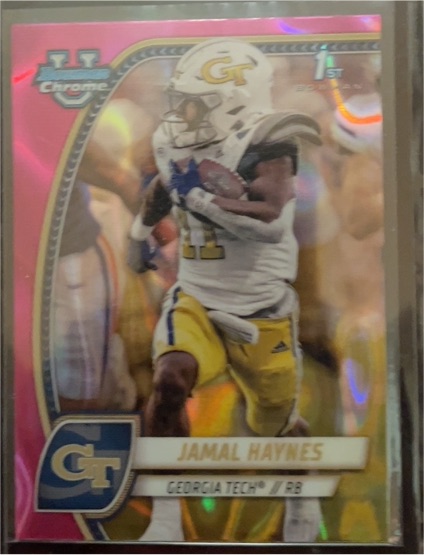 2024 Bowman University Chrome #90 Jamal Haynes — front