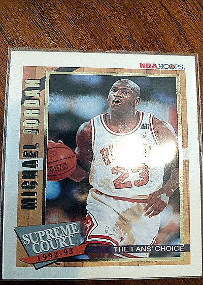 1992-93 Hoops Supreme Court #SC1 Michael Jordan — front