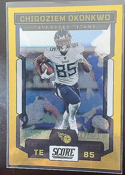 2023 Panini Score #28 Chigoziem Okonkwo — front