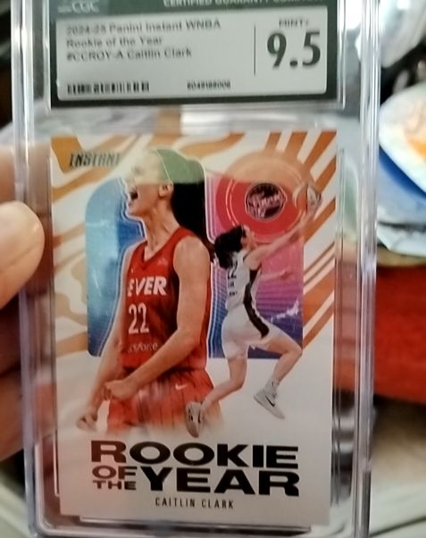2024-25 Panini Instant WNBA #CCROY-A Caitlin Clark Rookie of the Year — front