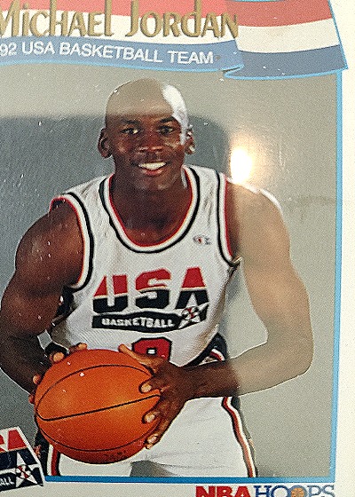 1991-92 NBA Hoops #579 Michael Jordan — front