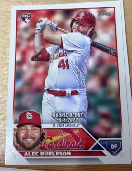 2023 Topps Update #US99 Alec Burleson — front