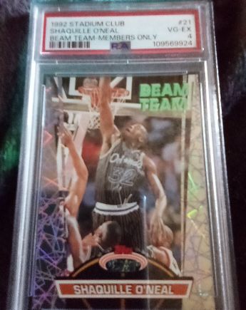 1992 Topps Stadium Club Beam Team Members Only #21 Shaquille O'Neal — front