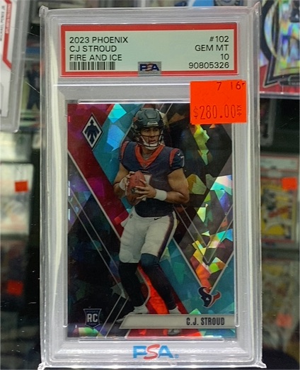 2023 Panini Phoenix #102 CJ Stroud Fire and Ice — front