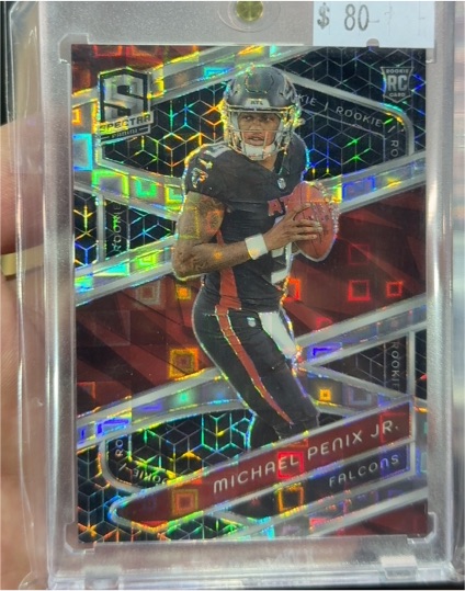 2024 Panini Spectra Michael Penix Jr. Rookie Card Falcons — front
