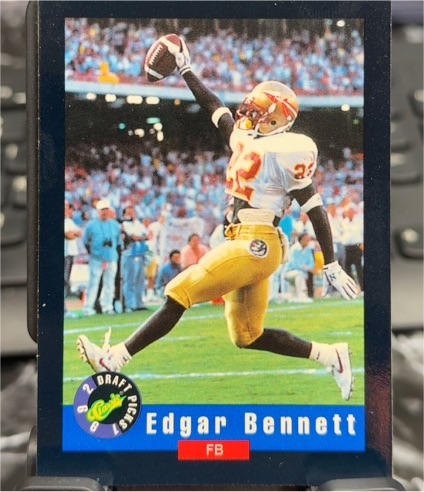 1992 Classic Draft Picks #20 Edgar Bennett — front
