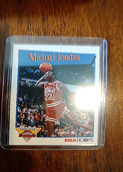 1991 NBA Hoops Slam Dunk Champion #IV Michael Jordan — front