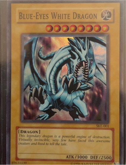 2004 Yu-Gi-Oh! SKE-001 Blue-Eyes White Dragon — front