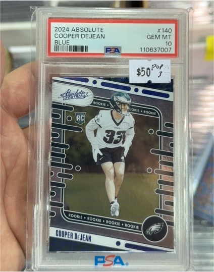 2024 Panini Absolute #140 Cooper DeJean Blue Rookie — front