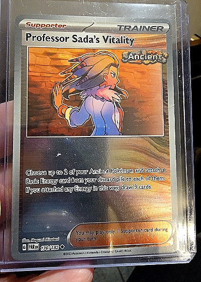 2023 Pokémon SV04: Paradox Rift #170 Professor Sada's Vitality — front
