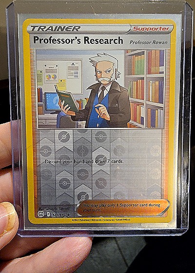 2022 Pokémon Brilliant Stars #147 Professor's Research Professor Rowan — front