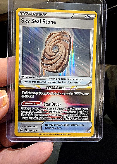 2023 Pokémon Crown Zenith #143 Sky Seal Stone — front