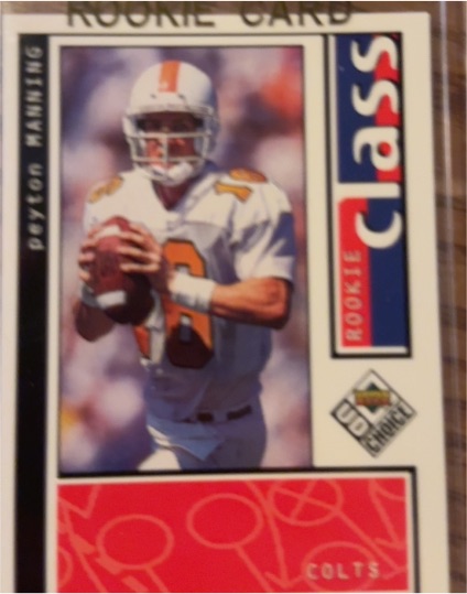 1998 Upper Deck Choice #193 Peyton Manning Rookie Card — front
