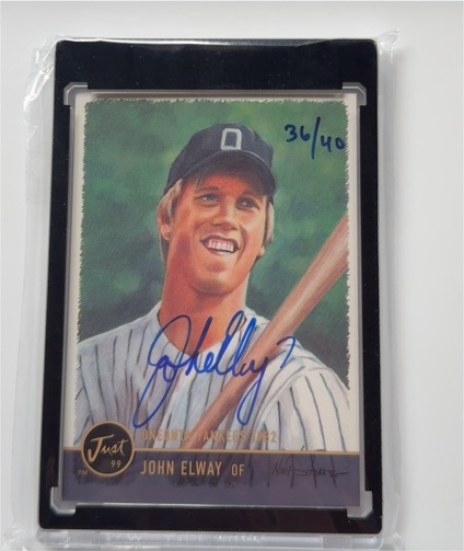 1999 Just Minors #81 John Elway — front