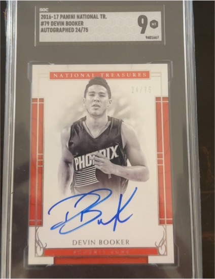 2016-17 Panini National Treasures #79 Devin Booker — front