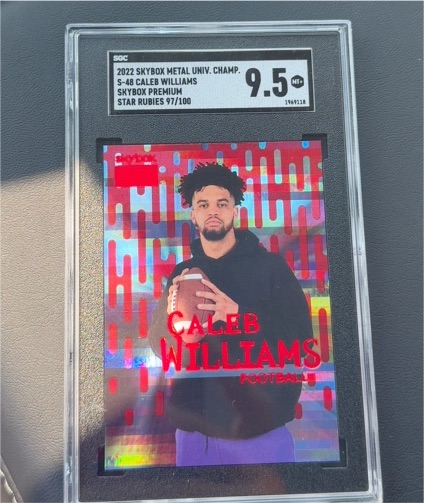 2022 Skybox Metal Universe Champions #S-48 Caleb Williams — front