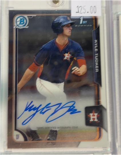 2015 Bowman Chrome #75 Kyle Tucker — front