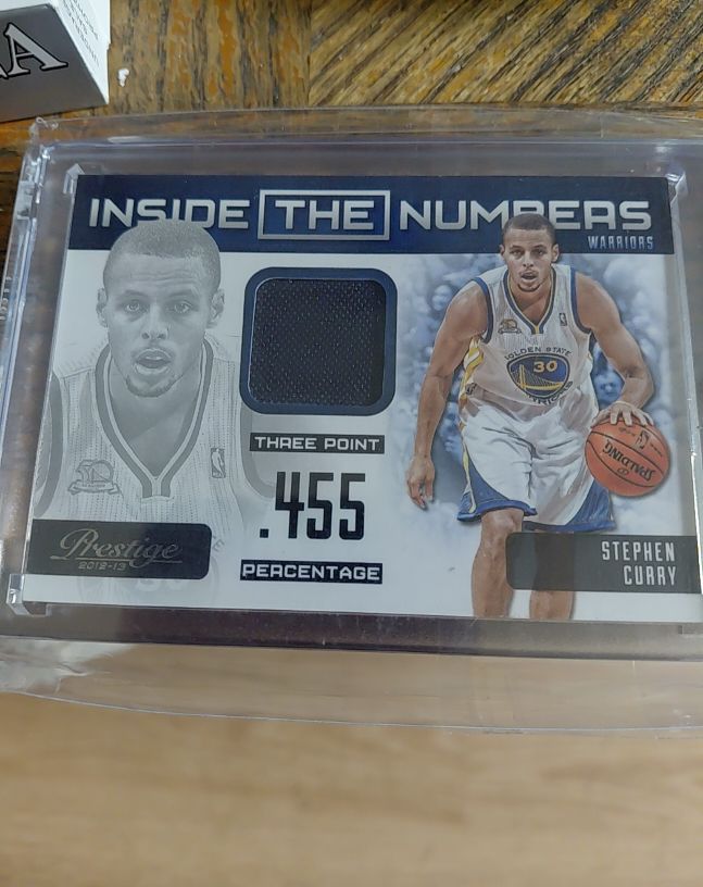 2012 Panini Prestige Inside The Numbers Stephen Curry — front