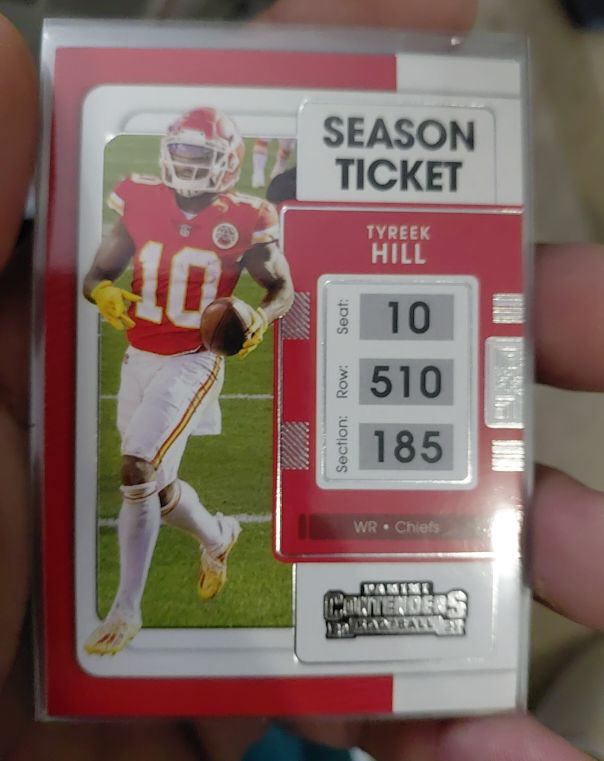 2021 Panini Contenders Football #48 Tyreek Hill — front