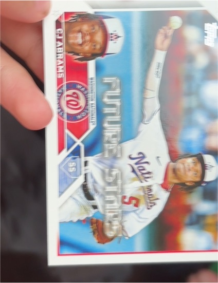 2023 Topps #35 CJ Abrams Washington Nationals — front