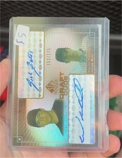 2004 Upper Deck SP Prospects Draft Duos Dual Autograph #DD-WW Wesley Whisnant — front
