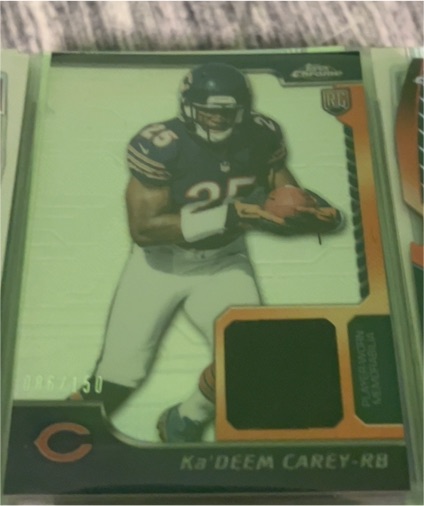 2014 Topps Chrome Rookie Relics #RR-KC Ka'Deem Carey — front