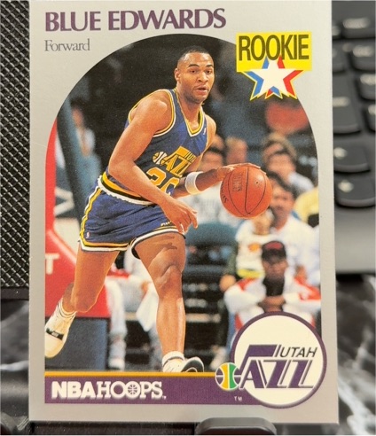 1990-91 NBA Hoops #288 Blue Edwards — front
