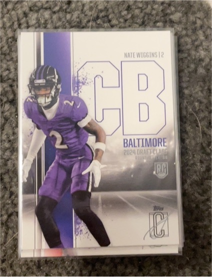 2024 Topps Signature Class #68 Nate Wiggins Rookie Card — front