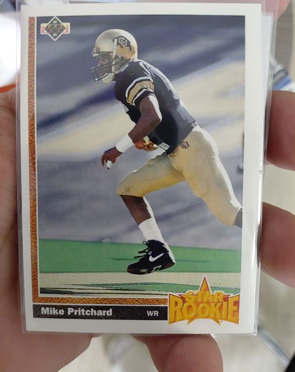 1991 Upper Deck #8 Mike Pritchard — front