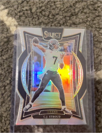 2024 Panini Select #42 C.J. Stroud Concourse Level Silver Prizm Die Cut Houston Texans — front