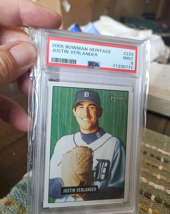 2005 Bowman Heritage #220 Justin Verlander — front