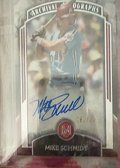 2022 Topps Museum Collection Archival Autographs #AA-MS Mike Schmidt — front
