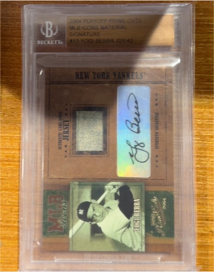 2004 Playoff Prime Cuts MLB Icons #13 Yogi Berra — front