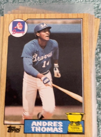 1987 Topps #296 Andres Thomas — front