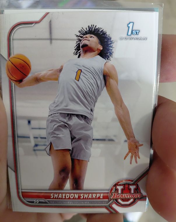 2021-22 Bowman University #91 Shaedon Sharpe — front