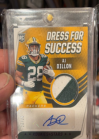 2020 Panini Rookies & Stars #439 AJ Dillon — front