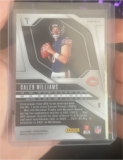 2024 Panini Prizm #1 Caleb Williams — front