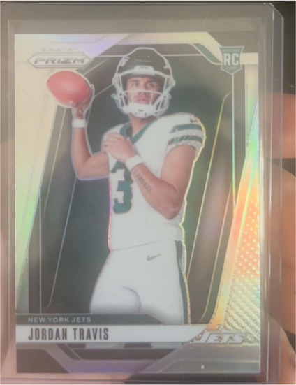 2024 Panini Prizm #22 Jordan Travis Rookie Variation Silver Prizm — front