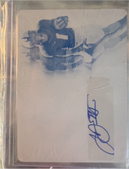 Jim Kiick Signed 3x5 Index Card — front