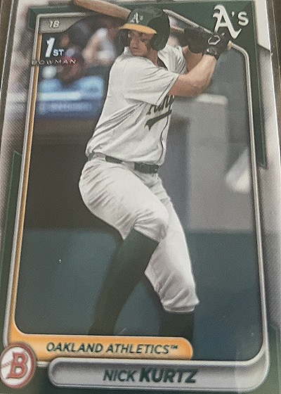 2024 Bowman Draft #BD-56 Nick Kurtz — front